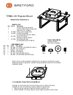 Preview for 1 page of Bretford TPMA Assembly Instructions