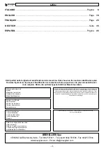 Preview for 2 page of breviglieri B250V Operating And Maintenance, Spare Parts