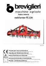 Preview for 1 page of breviglieri mekfarmer K 270 Operating And Maintenance Manual