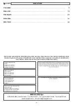 Preview for 2 page of breviglieri mini storm 120 Operating And Maintenance Manual