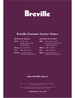 Preview for 36 page of Breville BRC200 Instruction Booklet