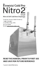 BREWISTA Cold Pro Nitro 2 Dual Owner'S Manual preview