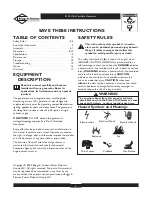 Preview for 2 page of Briggs & Stratton 01653, 01654, 01892, 01893 Owner'S Manual