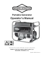 Preview for 1 page of Briggs & Stratton 030668-00 Operator'S Manual