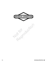 Preview for 36 page of Briggs & Stratton 140000 Professional 1000 Series Operator'S Manual