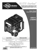 Preview for 1 page of Briggs & Stratton 30210 Owner'S Manual