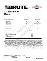 Preview for 24 page of Briggs & Stratton Brute 7800477 Safety Instructions And Operator'S Manual