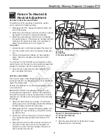 Preview for 11 page of Briggs & Stratton Massey Ferguson 2690477 Adjustment Instructions Manual