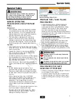 Preview for 3 page of Briggs & Stratton S200X32BVP61 Operating Instructions Manual