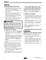 Preview for 6 page of Briggs & Stratton S200X32BVP61 Operating Instructions Manual