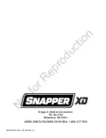 Preview for 60 page of Briggs & Stratton Snapper XD Owner'S Manual