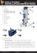 Preview for 2 page of Brita C150KIT-FINEST Installation Instructions