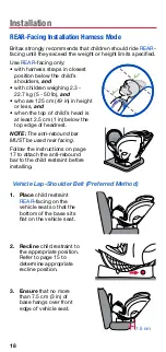 Preview for 20 page of Britax CLICKTIGHT Canadian User Manual