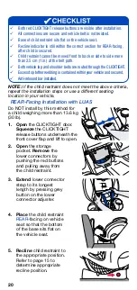 Preview for 22 page of Britax CLICKTIGHT Canadian User Manual