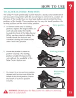 Preview for 15 page of Britax Safe-n-Sound UNITY TRAVEL SYSTEM Manual