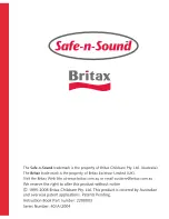 Preview for 32 page of Britax Safe-n-Sound UNITY TRAVEL SYSTEM Manual