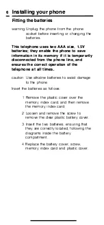 Preview for 6 page of British Telecom Minstrel Plus User Manual