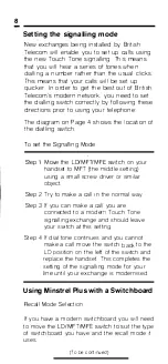 Preview for 8 page of British Telecom Minstrel Plus User Manual