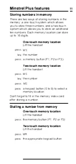 Preview for 11 page of British Telecom Minstrel Plus User Manual