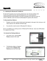 Preview for 469 page of Broadcast Pix Flint LE 1000 Operator'S Manual