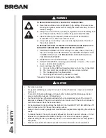 Preview for 4 page of Broan BCSQ1 Series Installation Use And Care Manual