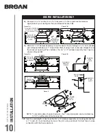 Preview for 10 page of Broan BCSQ1 Series Installation Use And Care Manual