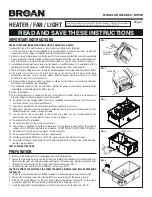 Broan BHF80 Instructions Manual preview