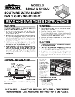 Preview for 2 page of Broan ULTRA-SILENT S80LU Instructions