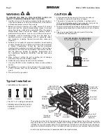 Preview for 2 page of Broan ZB110 Installation Manual