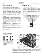 Preview for 2 page of Broan ZB110M Installation Manual