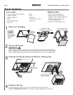 Preview for 7 page of Broan ZB110ML Installation Manual