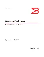 Preview for 1 page of Brocade Communications Systems A7533A - Brocade 4Gb SAN Switch Base Administrator'S Manual