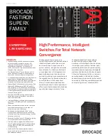 Brocade Communications Systems FastIron SX 1600 Brochure & Specs preview