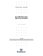 BRONKHORST EL-FLOW Base F-201AB Instruction Manual preview