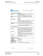 Preview for 233 page of Brooks Polycold MaxCool 2500L Installation And Operation Manual