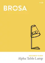 Preview for 1 page of BROSA Alpha Table Lamp Assembly Manual