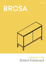 BROSA Bristol Sideboard Assembly Manual preview