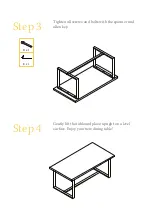 Preview for 4 page of BROSA Brunswick 175cm Dining Table Assembly Manual