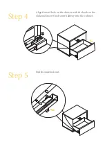 Preview for 5 page of BROSA Cato Bedside Table One Drawer Assembly Manual