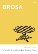 BROSA Chablis Round Outdoor Dining Table Assembly Manual preview