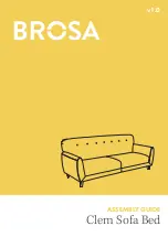 Preview for 1 page of BROSA Clem Sofa Bed Assembly Manual