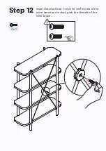 Preview for 15 page of BROSA Dominic Narrow Bookcase Assembly Manual