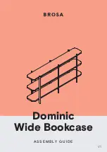 Preview for 1 page of BROSA Dominic Wide Bookcase Assembly Manual