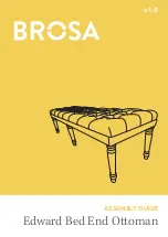 BROSA Edward Bed End Ottoman Assembly Manual preview