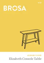 Preview for 1 page of BROSA Elizabeth Console Table Assembly Manual