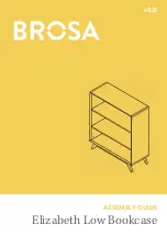 Preview for 1 page of BROSA Elizabeth Low Bookcase Assembly Manual