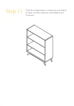 Preview for 11 page of BROSA Elizabeth Low Bookcase Assembly Manual