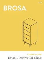 Preview for 1 page of BROSA Ethan 5 Drawer Tall Chest Assembly Manual