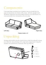 Preview for 2 page of BROSA Evelyn 3-Seater Chaise Assembly Manual