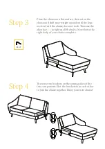 Preview for 7 page of BROSA Evelyn 3-Seater Chaise Assembly Manual